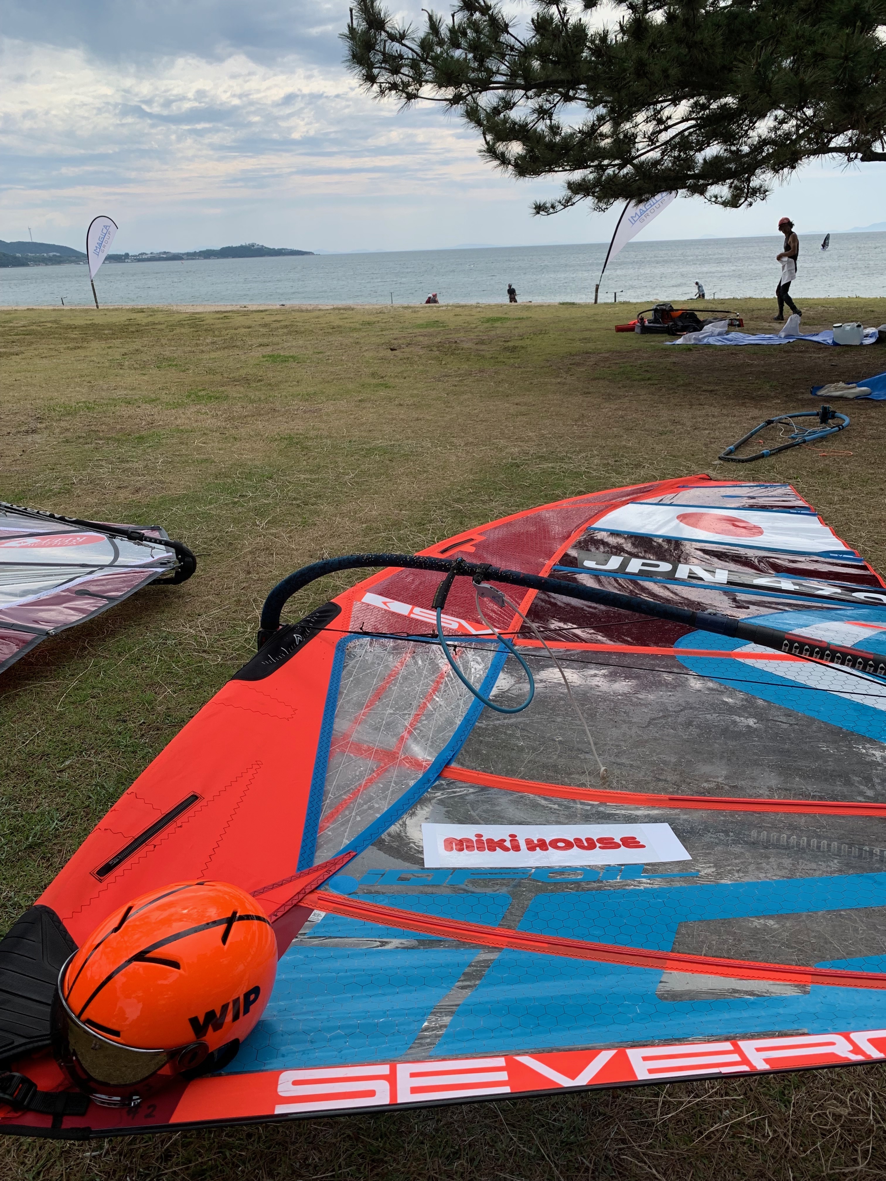 神奈川県でのウインドサーフィントレーニング環境 セイルとボードの準備