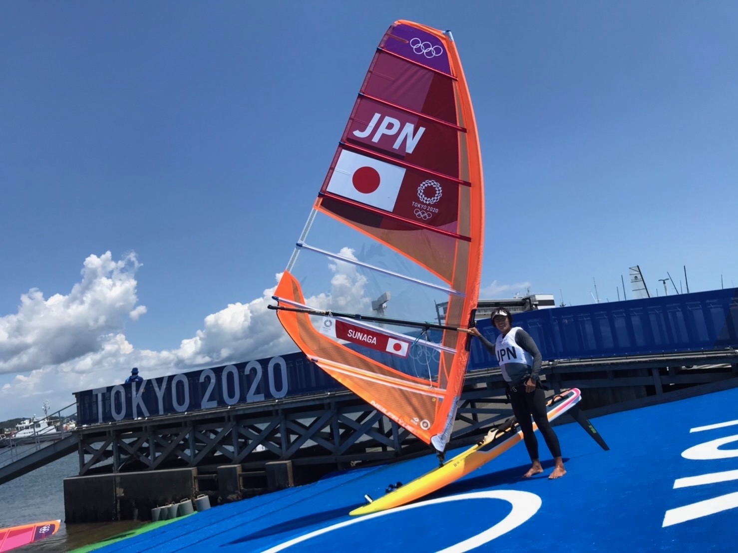 須長由季選手 東京オリンピック競技シーン